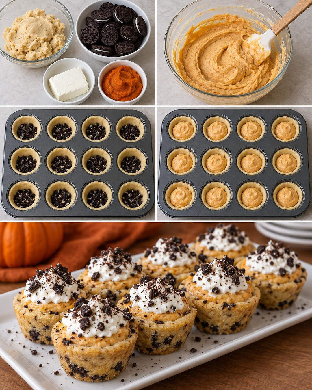 Pumpkin Patch Oreo Cookie Cups