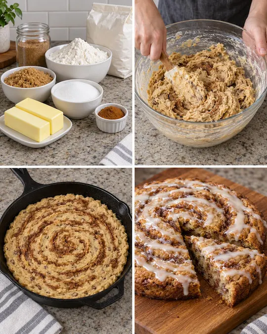 Giant Cinnamon Roll Cookie