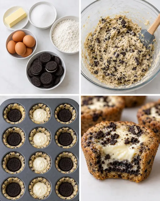 Oreo Cheesecake Cookie Cups