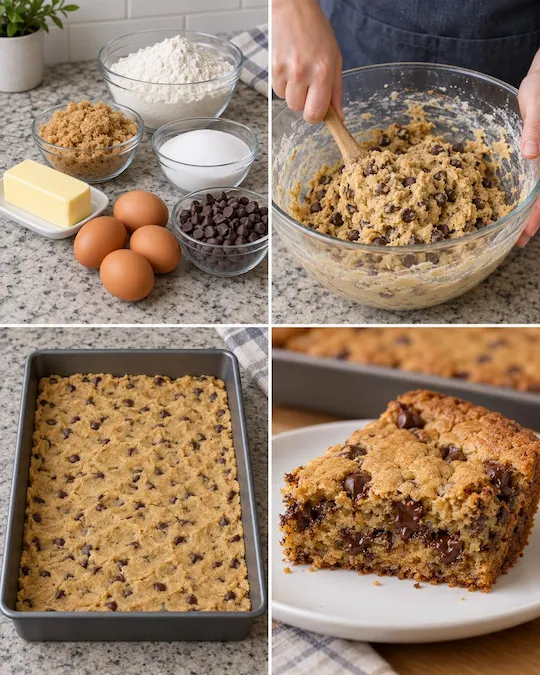 Giant Chocolate Chip Cookie Cake