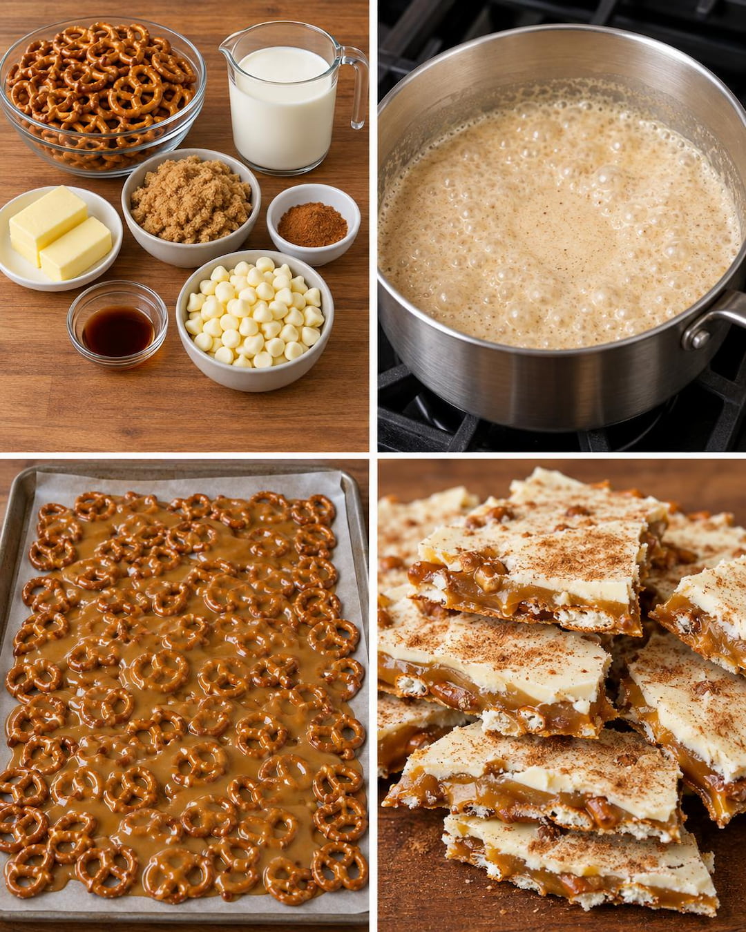 Pumpkin Spice Caramel Pretzel Bark