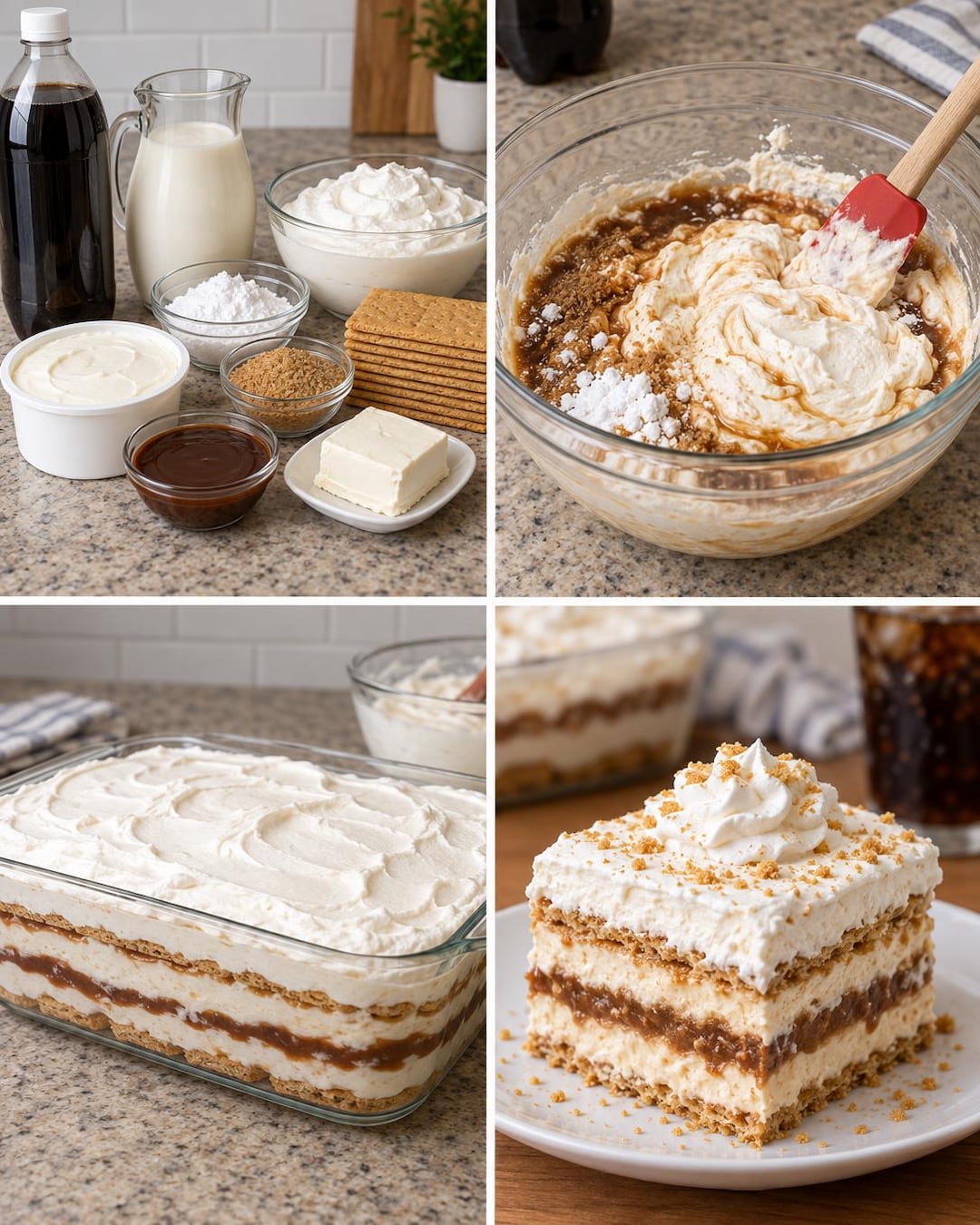 Creamy Root Beer Float Lasagna