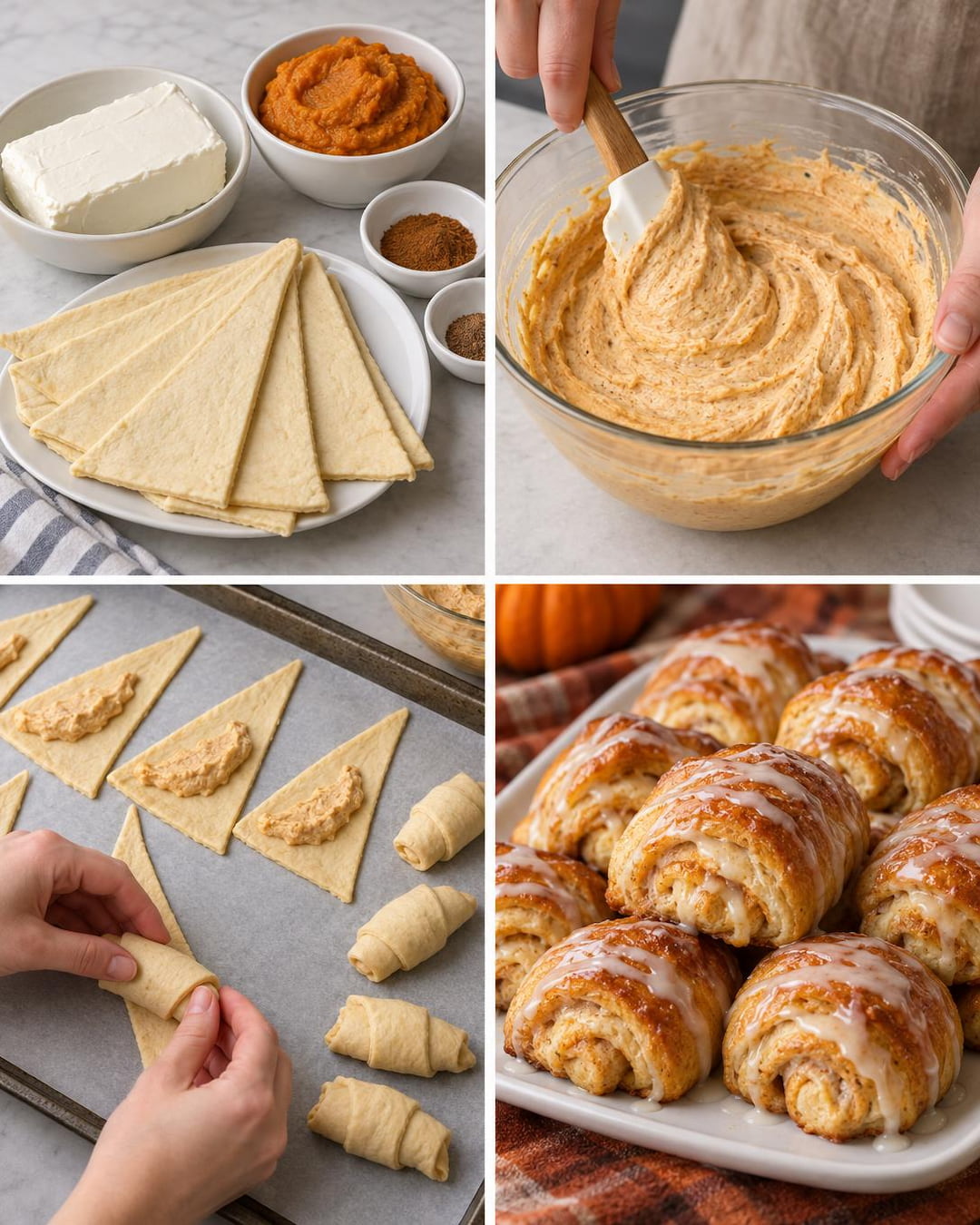 Creamy Pumpkin Cheesecake Roll-Ups