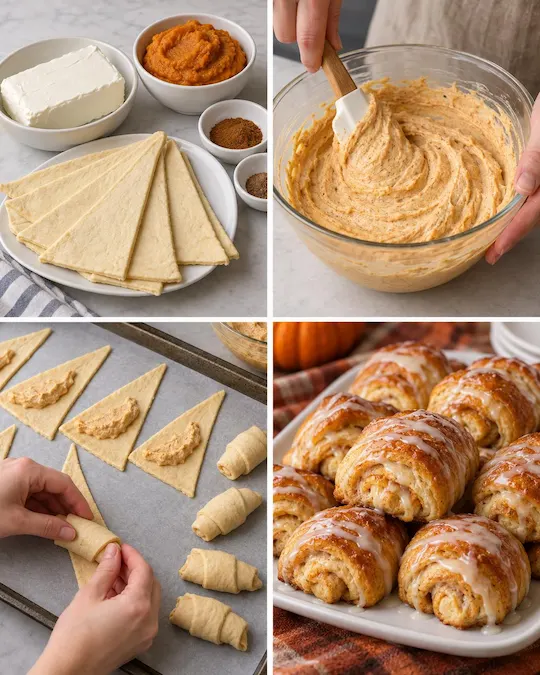 Creamy Pumpkin Cheesecake Roll-Ups