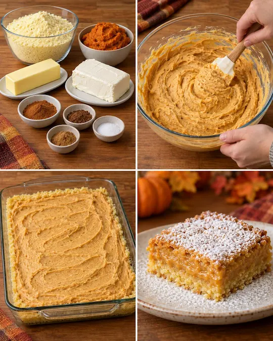 Pumpkin Pie Gooey Butter Bars