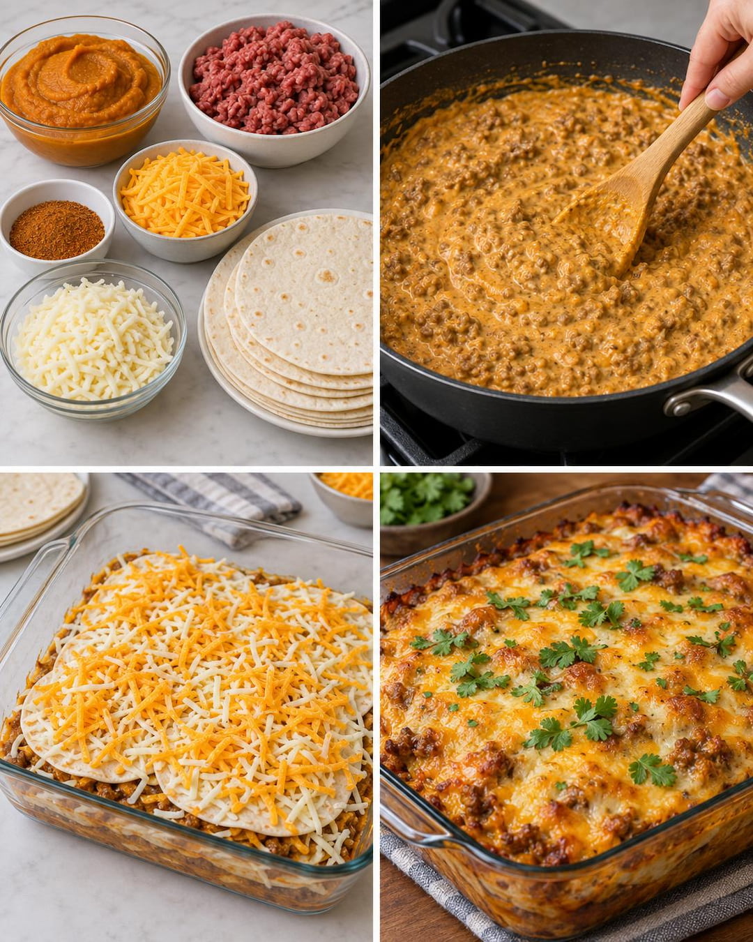 Creamy Pumpkin Spice Taco Bake