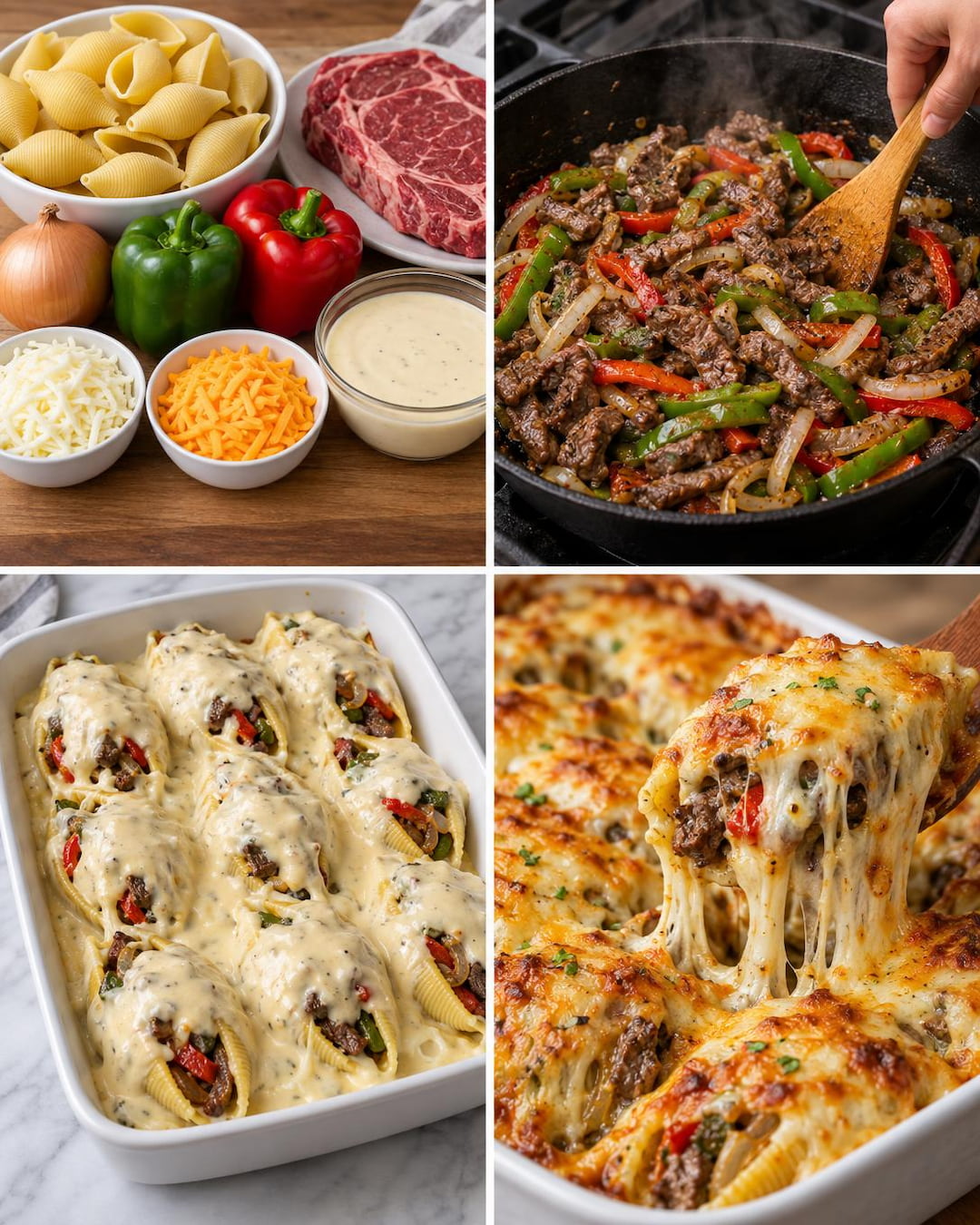 Philly Cheesesteak Stuffed Shells
