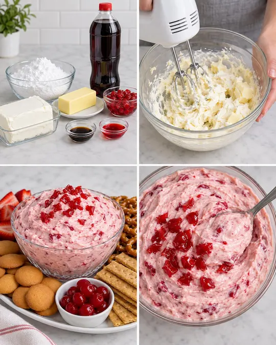 Creamy Cherry Cola Float Dip