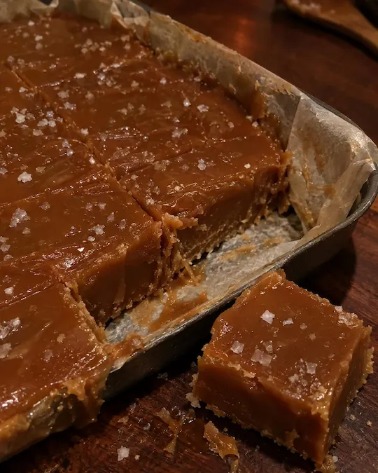 Homemade Salted Caramel Slabs
