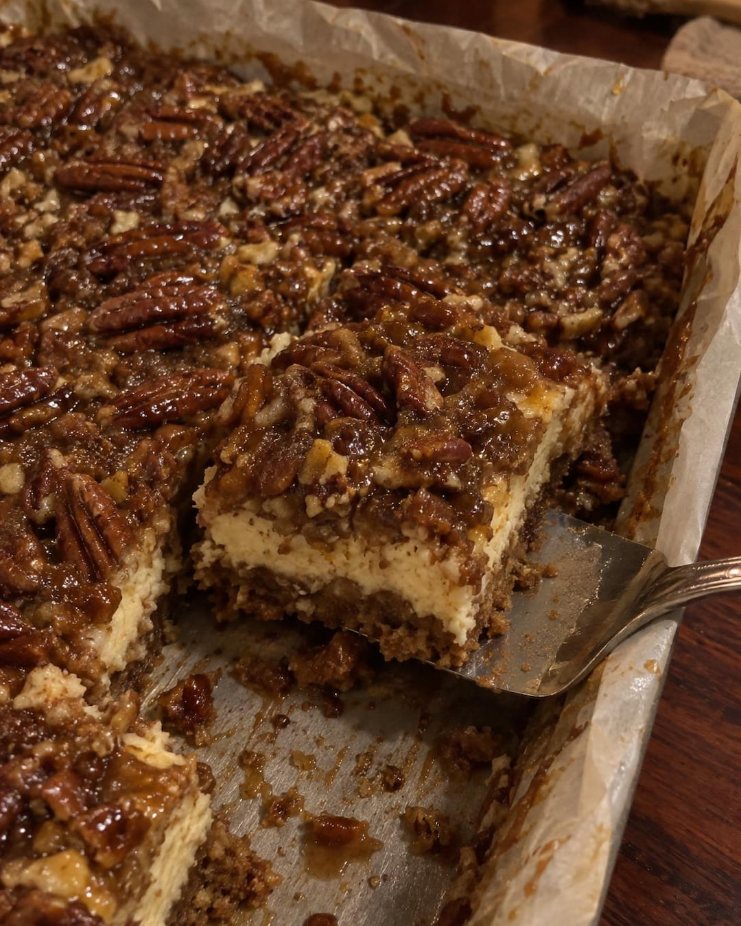 Pecan Pie Cheesecake Bars