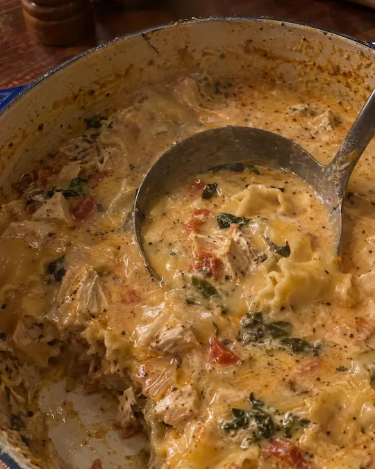 Creamy Chicken Lasagna Soup
