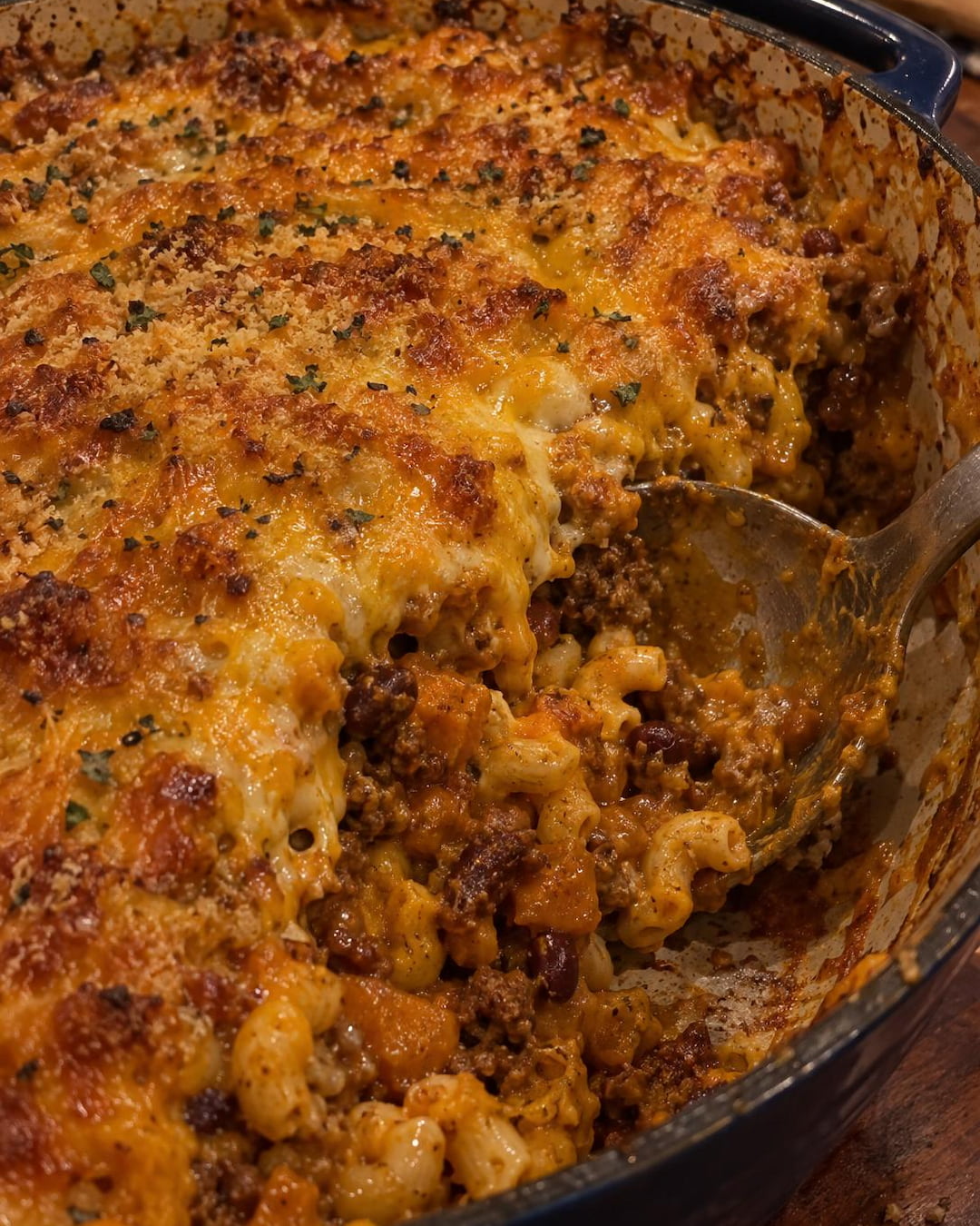 Loaded Pumpkin Chili Mac & Cheese